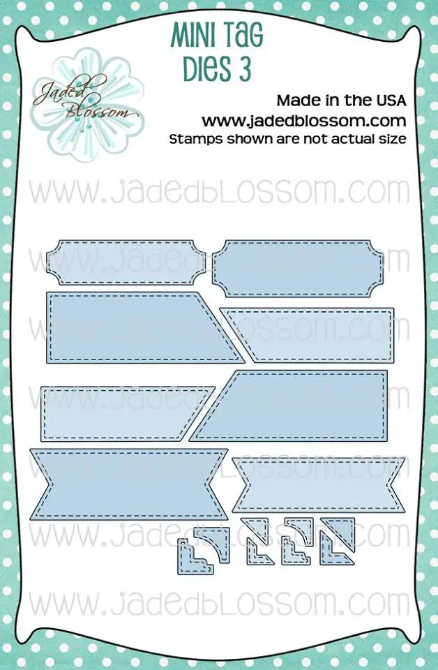 

Mini Tag Dies 3 metal Cutting dies card Scrapbooking Stencil Cut Die For DIY Card Crafts Handmade