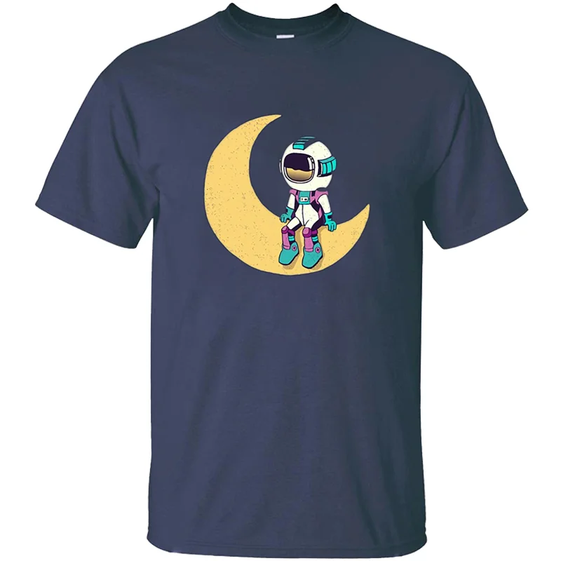 

Мужская футболка космонавта с принтом, Мужская футболка с круглым вырезом, S-5xl, 100% хлопок