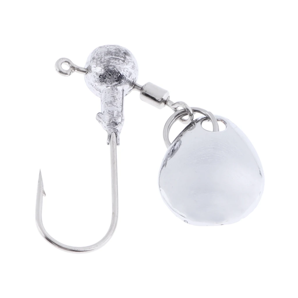 5 шт. джиг головная Мягкая приманка черви рыболовная колючие крючки DIY для соленой