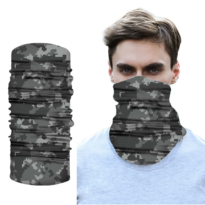 

New Sport Neck Gaiter Camouflage Seamless Hip-pop Bandanas Headwear Scarf Magic Headband Neck Tube Ring Shawl Wrap