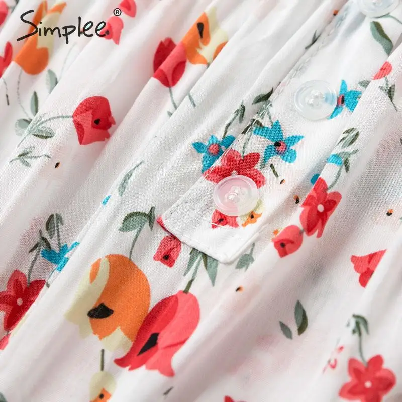 Simplee длинное женское платье с открытыми плечами и цветочным принтом эластичное