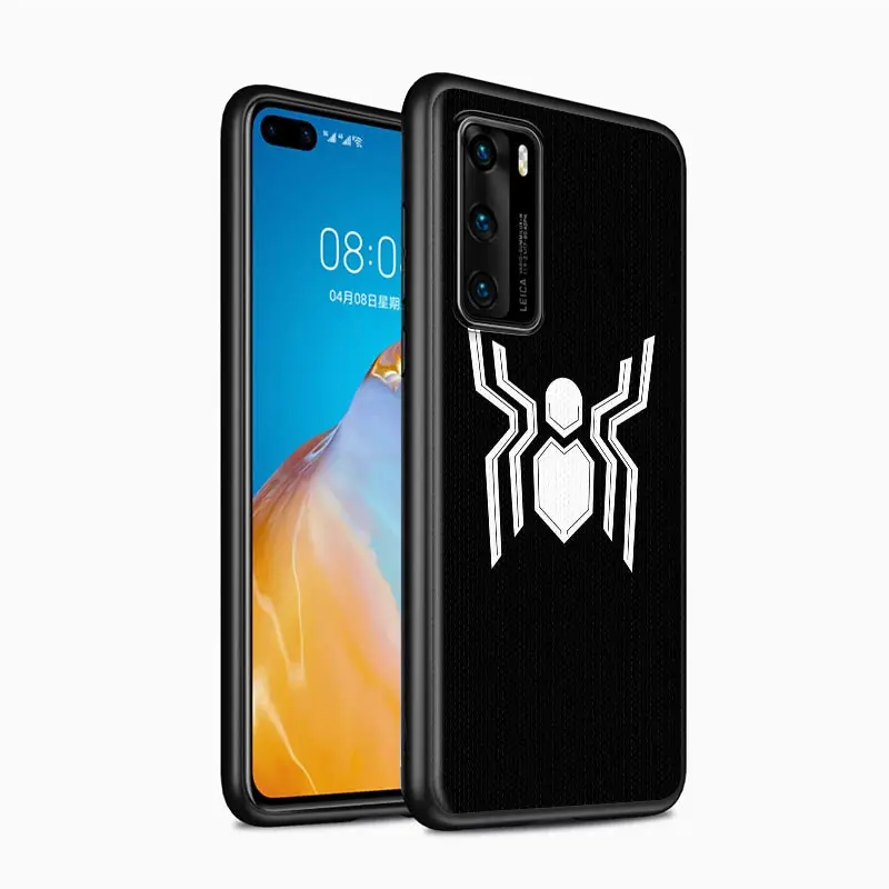 Чехол для телефона с логотипом Marvel Человек-паук Huawei P40 P30 P20 P50 Pro Plus P10 P9 P8 Lite 2019 2017 RU E