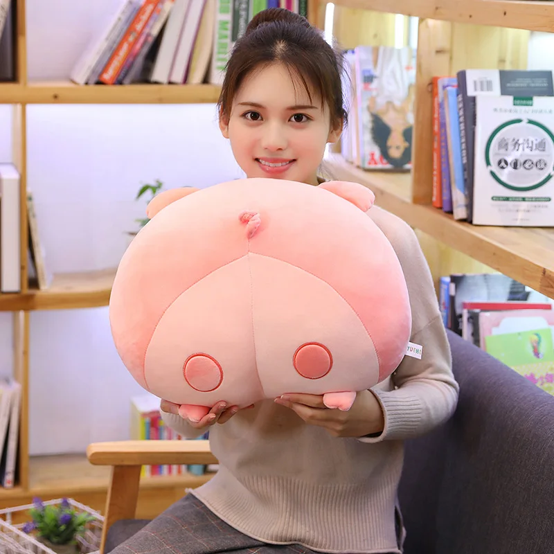 

Candice guo! cute plush toy lovely shiba dog cat kitten pig piggy buttock soft cushion sofa pillow birthday Christmas gift 1pc