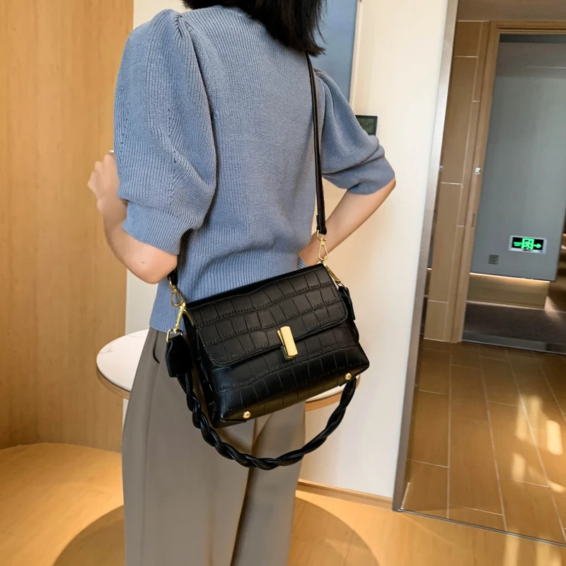 

Luxury Women Pu Leather Shoulder Bag High Quality Crossbody Bags for Women Fashion Designer Ladies Small Handbags Messenger Bags