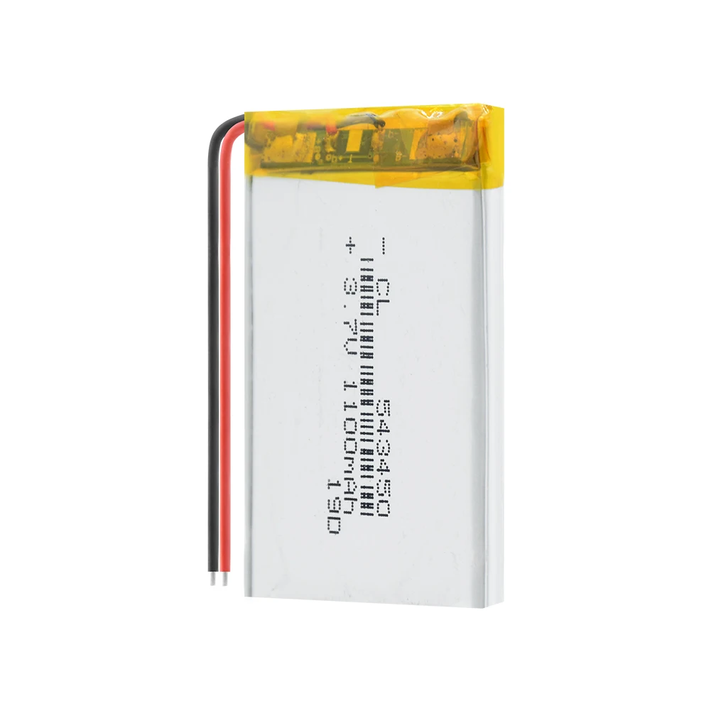 

1/2/3/4 Pcs 1100 mAh 543450 3.7V Polymer Lithium Rechargeable Battery Li-ion Battery for Smart Phone DVD MP3 MP4 Led Lamp