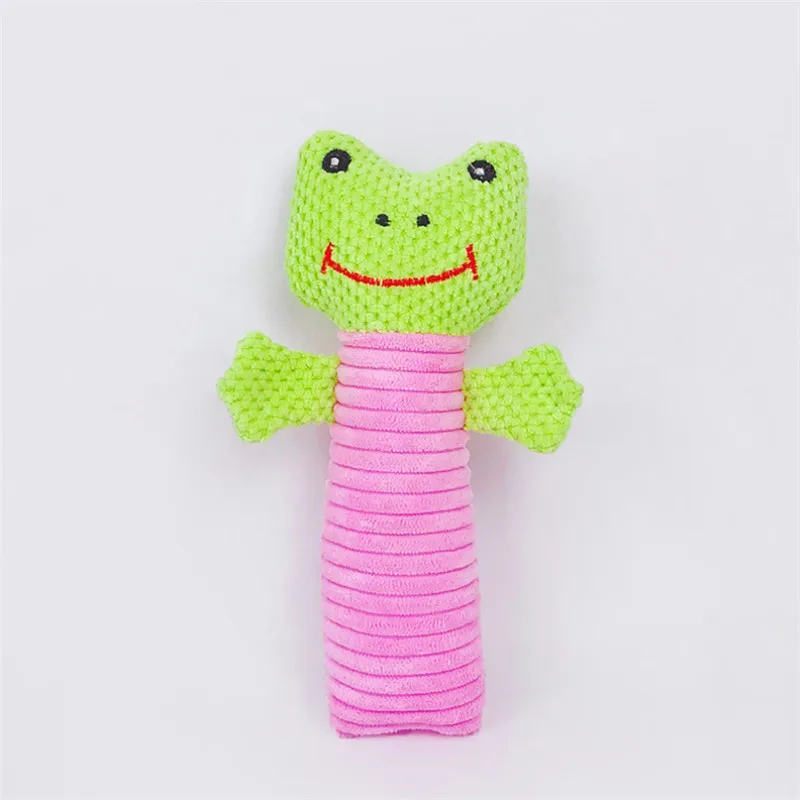 Dog Cat Funny Fleece Durability Plush Toys Popular Pet Squeak Chew Sound Toy Fit for All Pets Frog Cow | Дом и сад