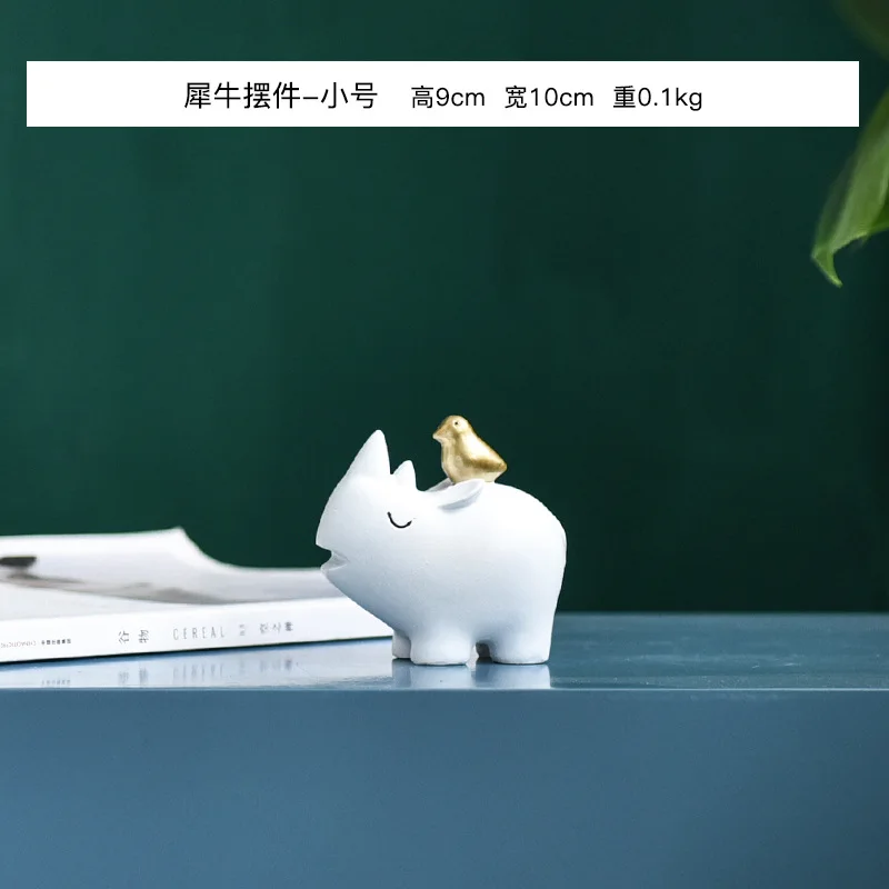 Украшение для дома фэнтезийная птица Рино модель украшение животное