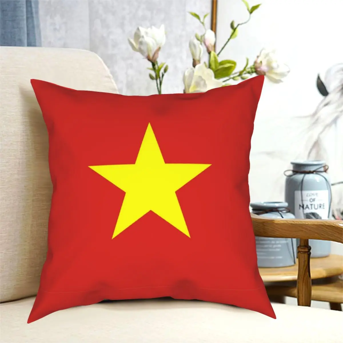 

Flag Of Vietnam Square Pillowcase Pattern Decor Pillow Case Home Cushion Cover Wholesale 18
