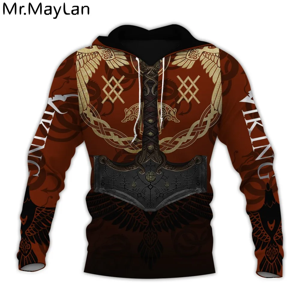 

Custom Viking Odin Tattoo 3D Printed Unisex Hoodies Harajuku Fashion Hooded Sweatshirt Autumn Winter Casual Zip Jacket-A133