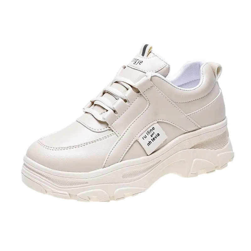 

Casual Old Shoes Women 2021 New Plus Velvet Platform Sports White Women's Shoes