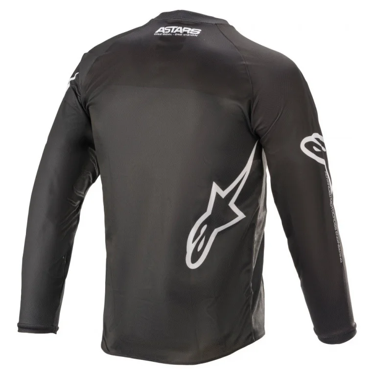 Джерси детская Alpinestars Youth Racer Braap черно-антрацитово-белый | Спорт и развлечения