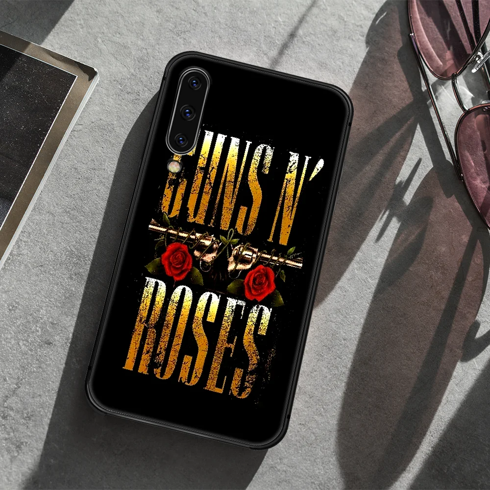 

Rock Band Guns N' Roses Phone Case Cover For Samsung Galaxy A10 A11 A20 E A21 A21S A30 A40 A41 A50 A51 A70 A71 A81 black Shell