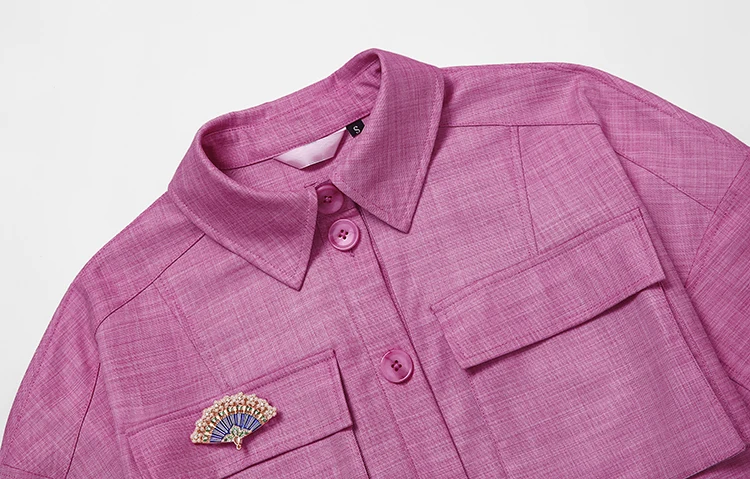 2020 женские брюки наборы повседневные одноцветные элегантные с зубчатым