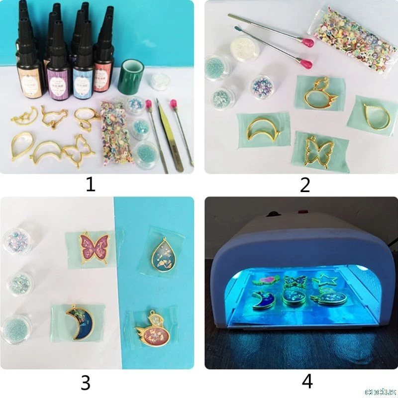 

25g UV Epoxy Resin Crystal Non-Toxic For Jewelry DIY Silicone Molds Quick Curing