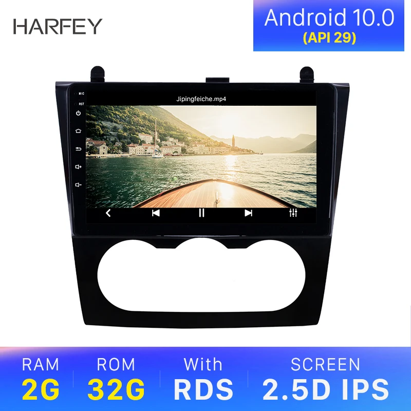 Harfey Android 10 0 ОЗУ 2 ГБ IPS Автомобильный GPS стерео для Nissan Teana ALTIMA Руководство A/C 2008 2012