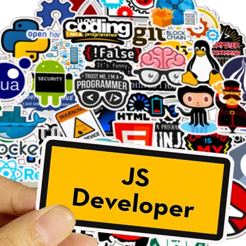 50 шт. языковая наклейка для программирования s интернет html программное