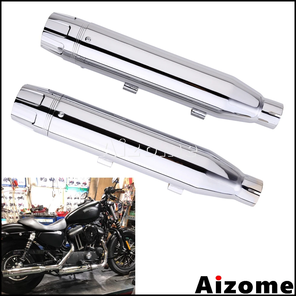 2 шт. выхлопные глушители для Harley Sportster XL 1200 883|Выхлопные трубы и системы| |