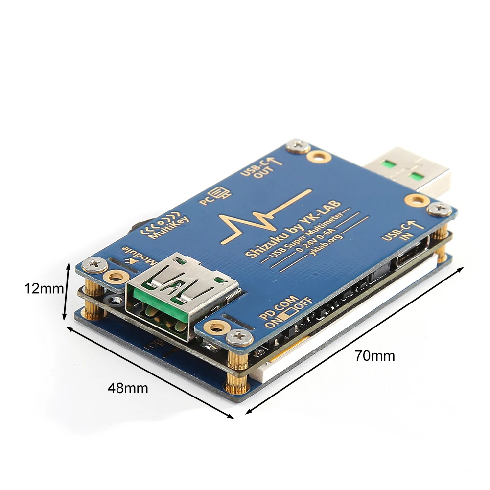 USB тестер YK001 для быстрой зарядки 1 77 дюйма цифровой вольтметр амперметр