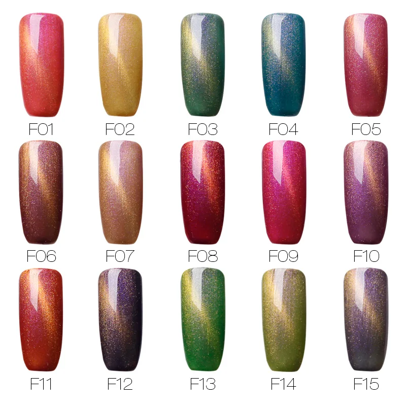 Розалинд лак Гель для ногтей с эффектом кошачий глаз Лак Матовый базовое топовое