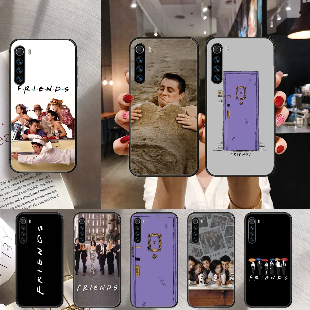 

Amigos tv Friends Phone Case Cover For Xiaomi Redmi Note 7 7A 8 8T 9 9S 9A 10 K30 Pro Ultra Black Soft Funda Back