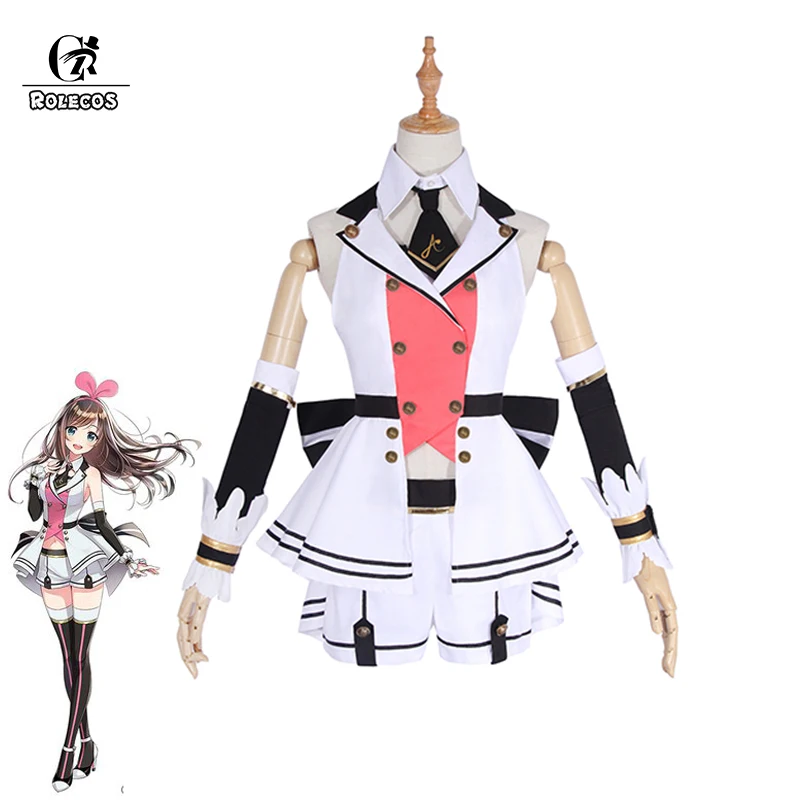 Костюм для косплея ROLECOS Kizuna AI первый костюм виртуальной гимнастики милая