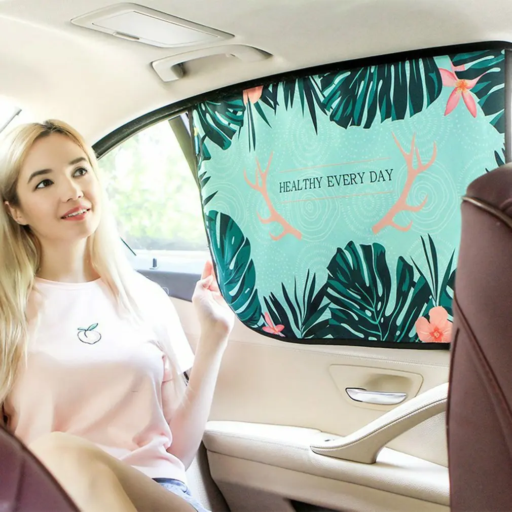 

Магнитная занавеска для автомобиля, солнцезащитный козырек, мультяшный универсальный солнцезащитный козырек для боковых окон, защита от У...