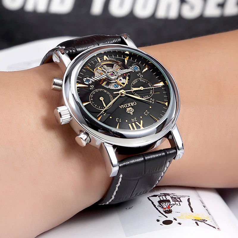 Наручные часы MG ORKINA мужские летающие турбийоны топовые Роскошные знаменитые