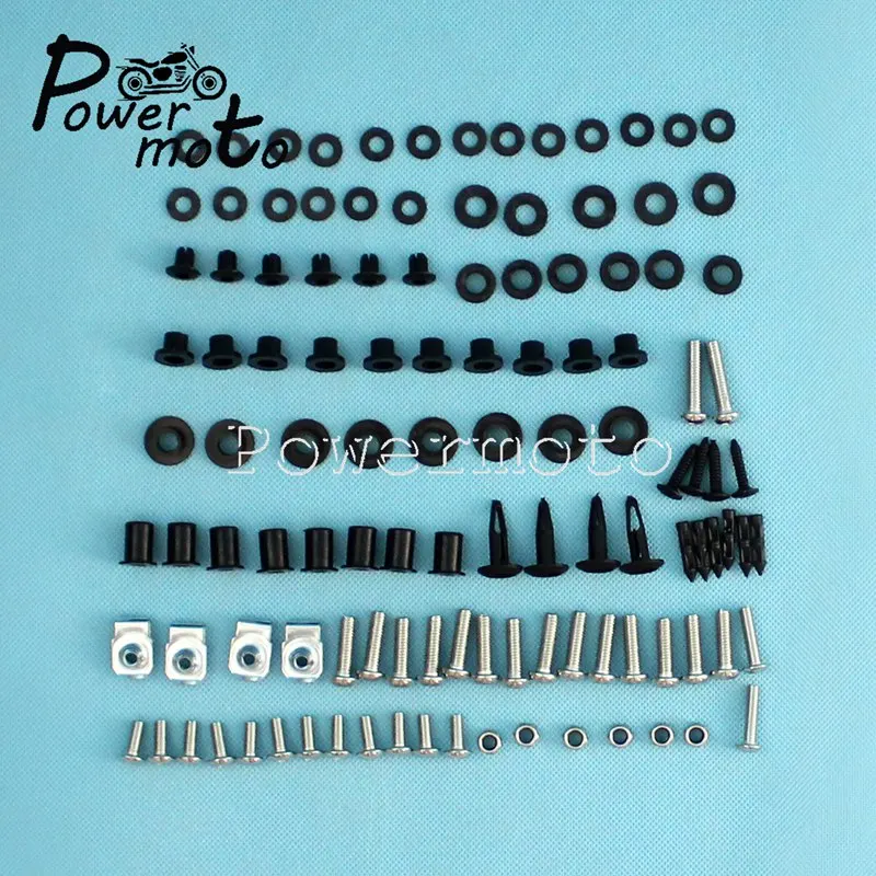 

Для Honda 1999-2007 CBR600F4 CBR 600 F4 F4i Полный Комплект болтов обтекателя лобового стекла Панель крыло Монтажный винт гайка шайба Wellnut