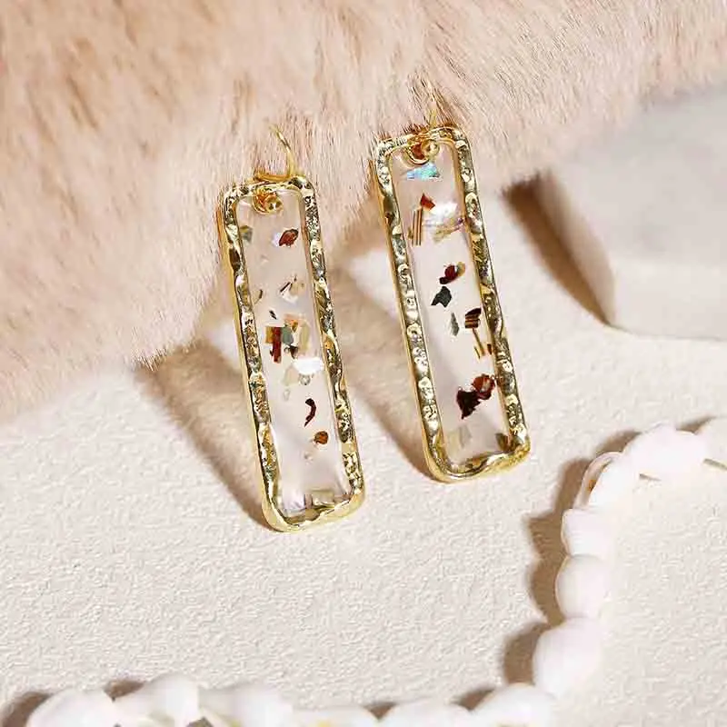 Винтажные богемные разноцветные акриловые серьги-подвески для женщин и девочек