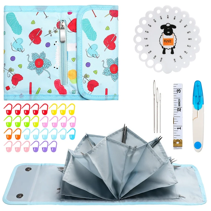 Набор крючков для вязания крючком чехол хранения эргономичная пряжа