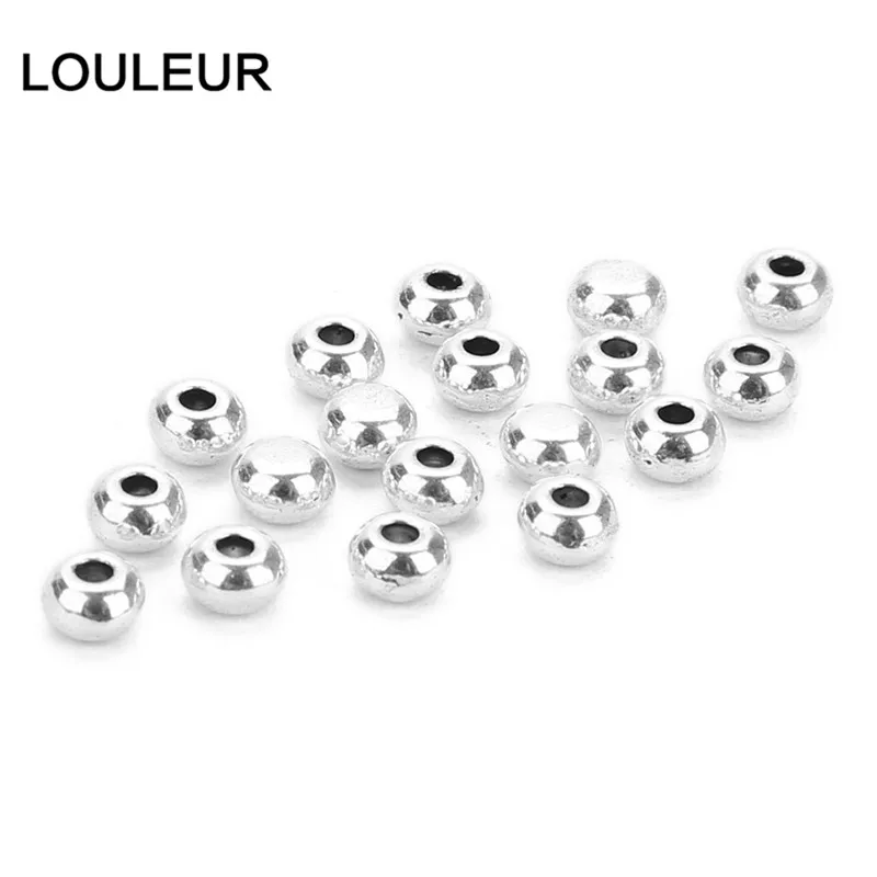 200 шт./лот 1 5 мм круглые Концевики для кожаного шнура шапочки бусин античного