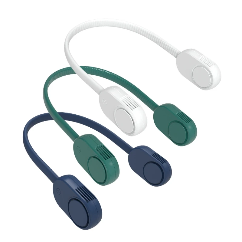 

Портативный подвесной шейный вентилятор с зарядкой от USB, 3 режима скорости, воздушный охладитель для путешествий, дома, офиса