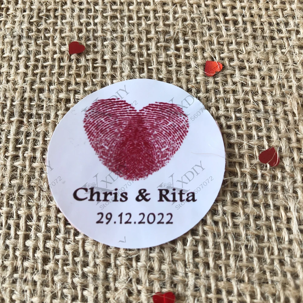 XXDIY 120 шт. по индивидуальному заказу добавьте свои имена и дату свадебные наклейки