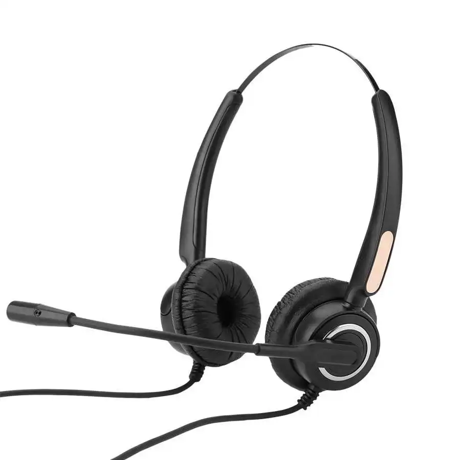 Call Center Headset RJ9 With Microphone Noise Cancelling Volume Control Mute for Box / VOIP network phone PC Game | Электроника