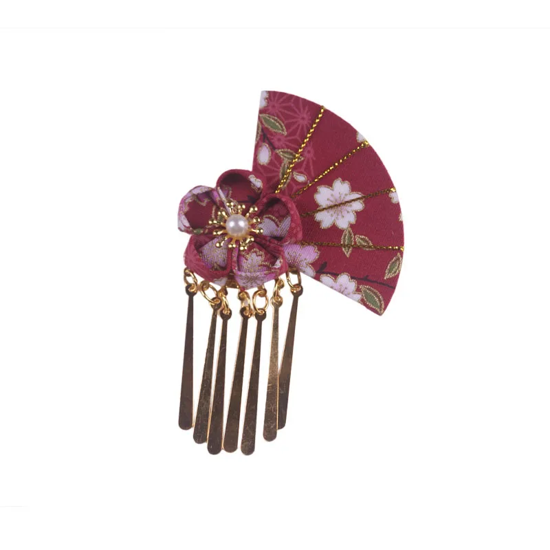 Аксессуары для волос в японском стиле с цветком вишни заколка кимоно античном