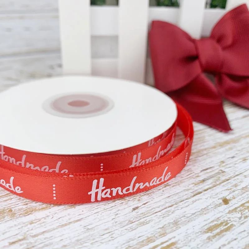 Лента из полиэстера с принтом для ручной работы 22 метра/рулон 10 мм украшения