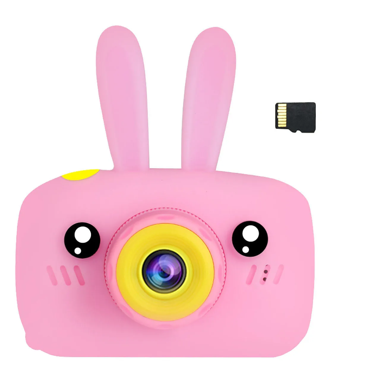 Детская перезаряжаемая игрушка для детей цифровая камера s с кроликом чехол