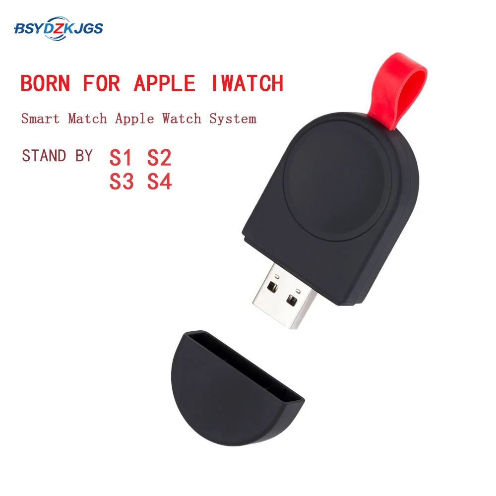 2 вида цветов портативное беспроводное зарядное устройство для I Watch зарядная док