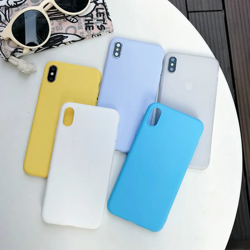 Силиконовый мягкий ТПУ конфетный чехол желтого цвета для Xiao mi Red Note 5X6 6X 6A Pro 7 8 8SE Lite