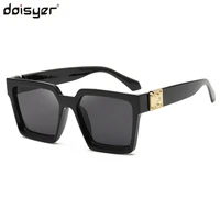 doisyer 2020 hot style retro square sunglasses trend black sunglasses