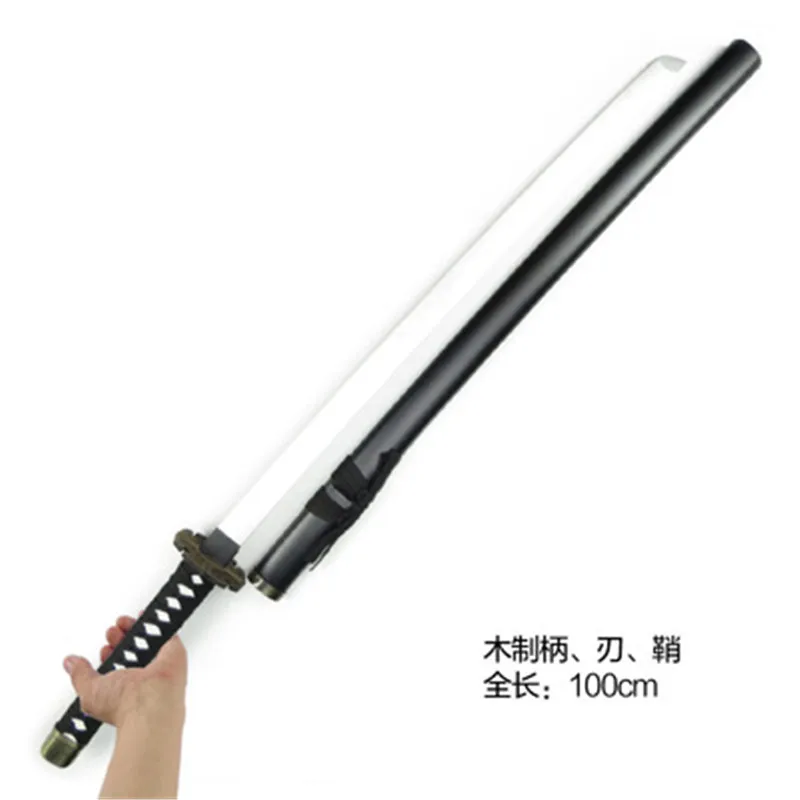 100 см Косплей-игра Аниме Hakuouki Saitou Hajime Wood Katana Sword ролевая игра Prop модель оружия |