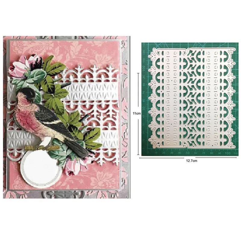 

2021 new metal cutting dies cut die mold Lace Fence Frame Decoration Scrapbook paper craft knife mould blade punch stencils dies