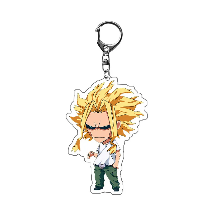 

Anime Accessories My Hero Academia Keychains Cute Double Sided 8 Styles Key Chain Pendant Acrylic Anime Accessories Key Ring