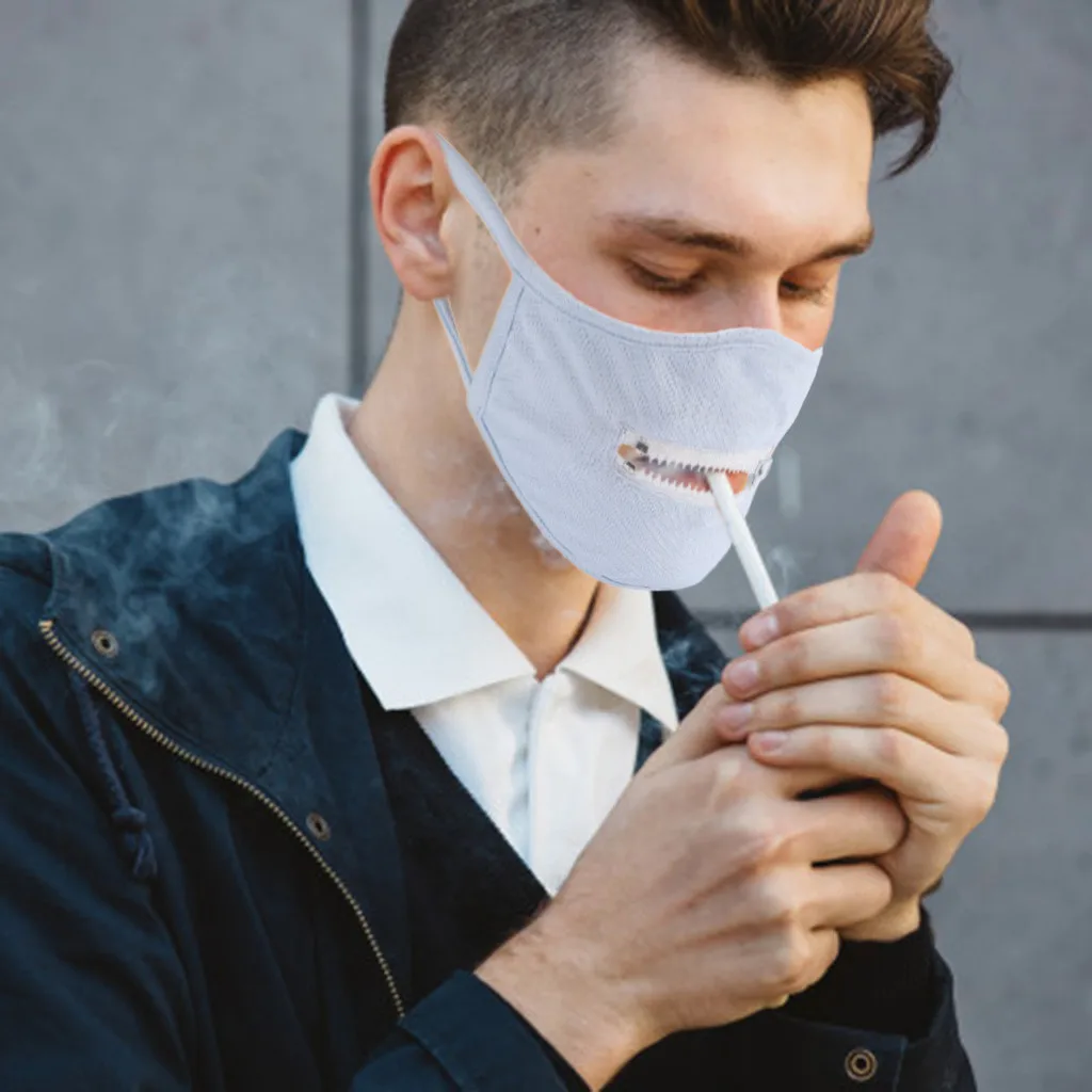 Моющиеся защитная маска для мужчин и женщин многоразовая с замком-молнией легко