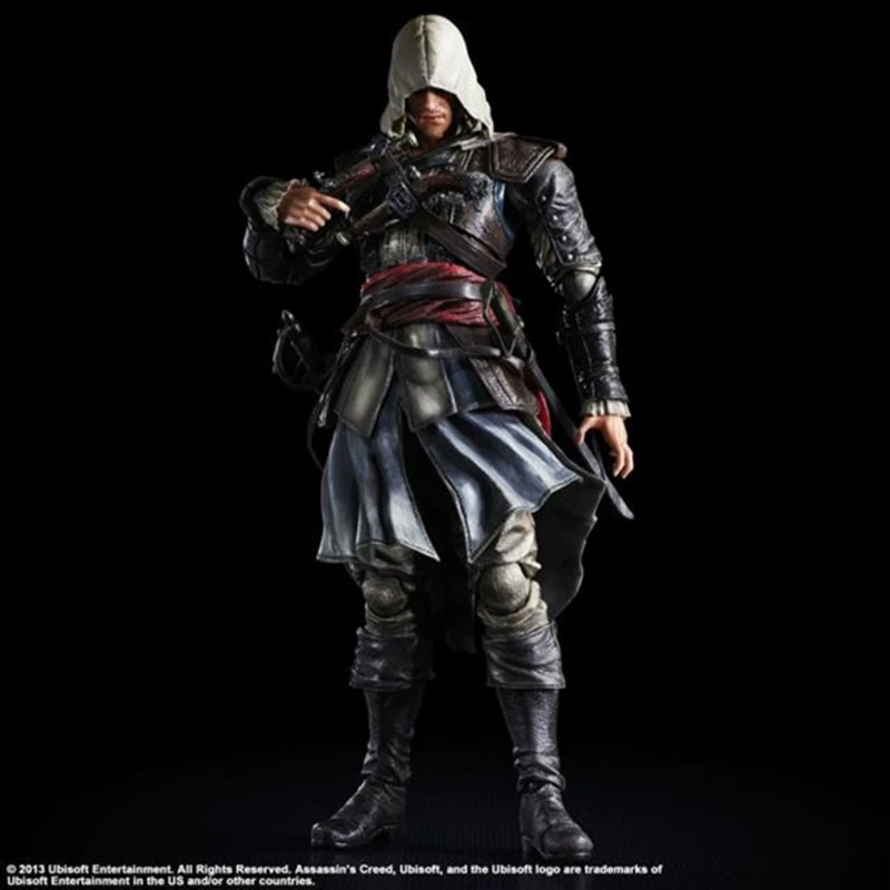 Игра Assassins Creed серии 4 Эдварда Джеймса Kenway Play Arts Kai Action Figure Connor Mohawk Edward игрушки куклы