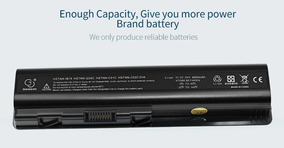 Golooloo 6 ячеек ноутбук Батарея для hp павильон HSTNN-IB79 HSTNN-LB72 HSTNN-LB73 HSTNN-DB72 HSTNN-XB72 KS526AA dv5 dv5-2000