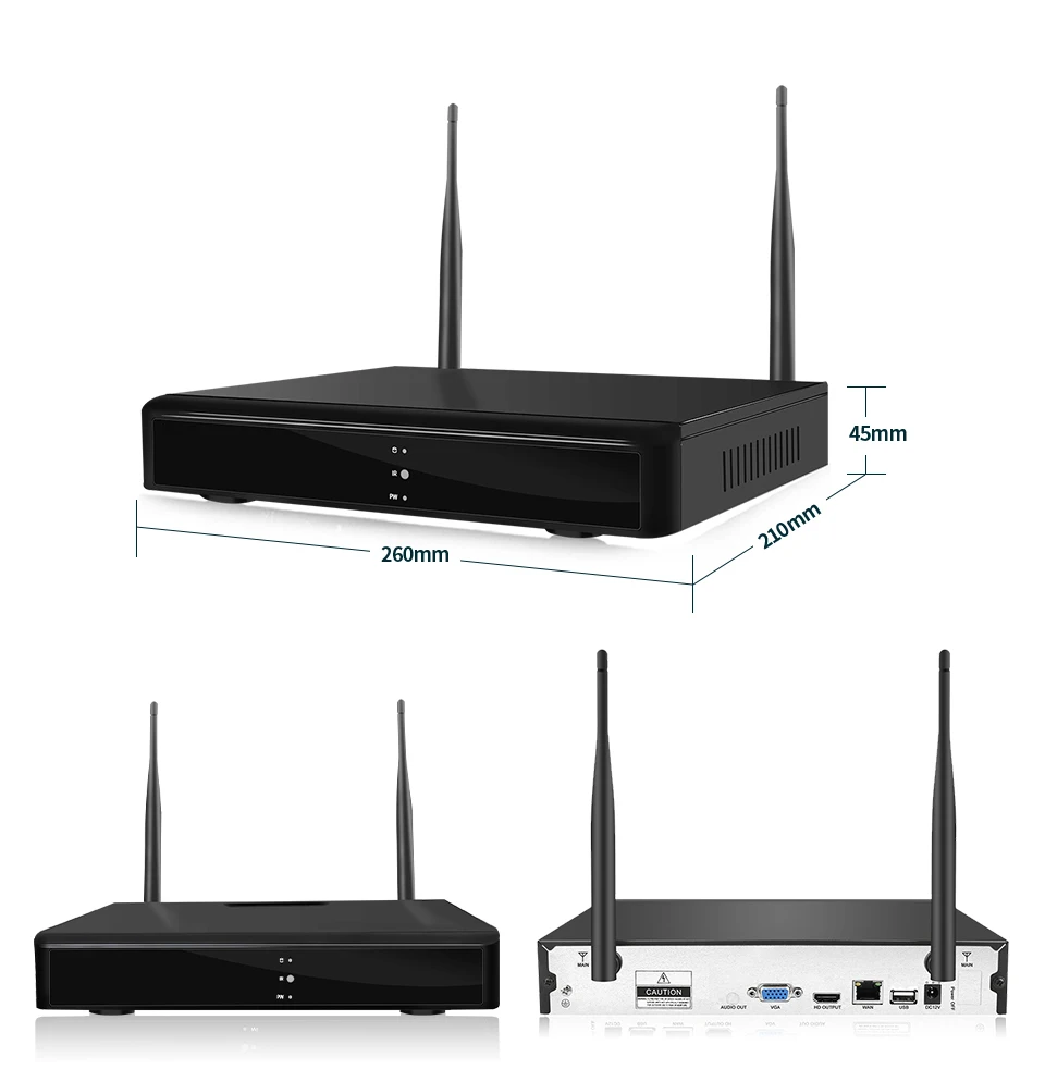H265 8CH 1080P WiFi IP NVR CCTV система видеонаблюдения комплект HD беспроводная наружная 2MP ИК ночного видения аудио видео камера
