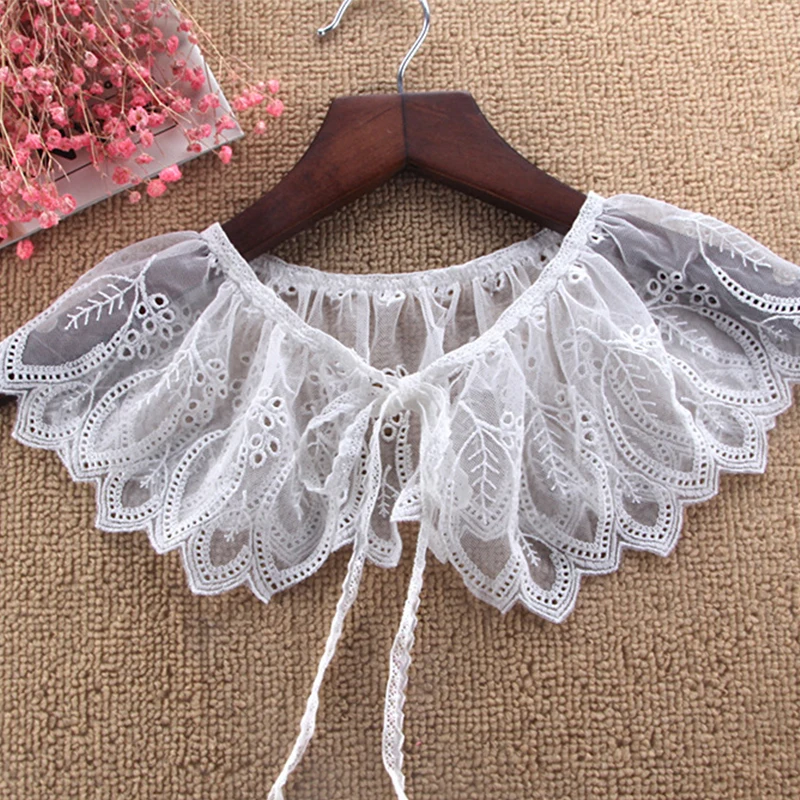 Linbaiway женский фальшиновый воротник для взрослых Съемная Однотонная рубашка