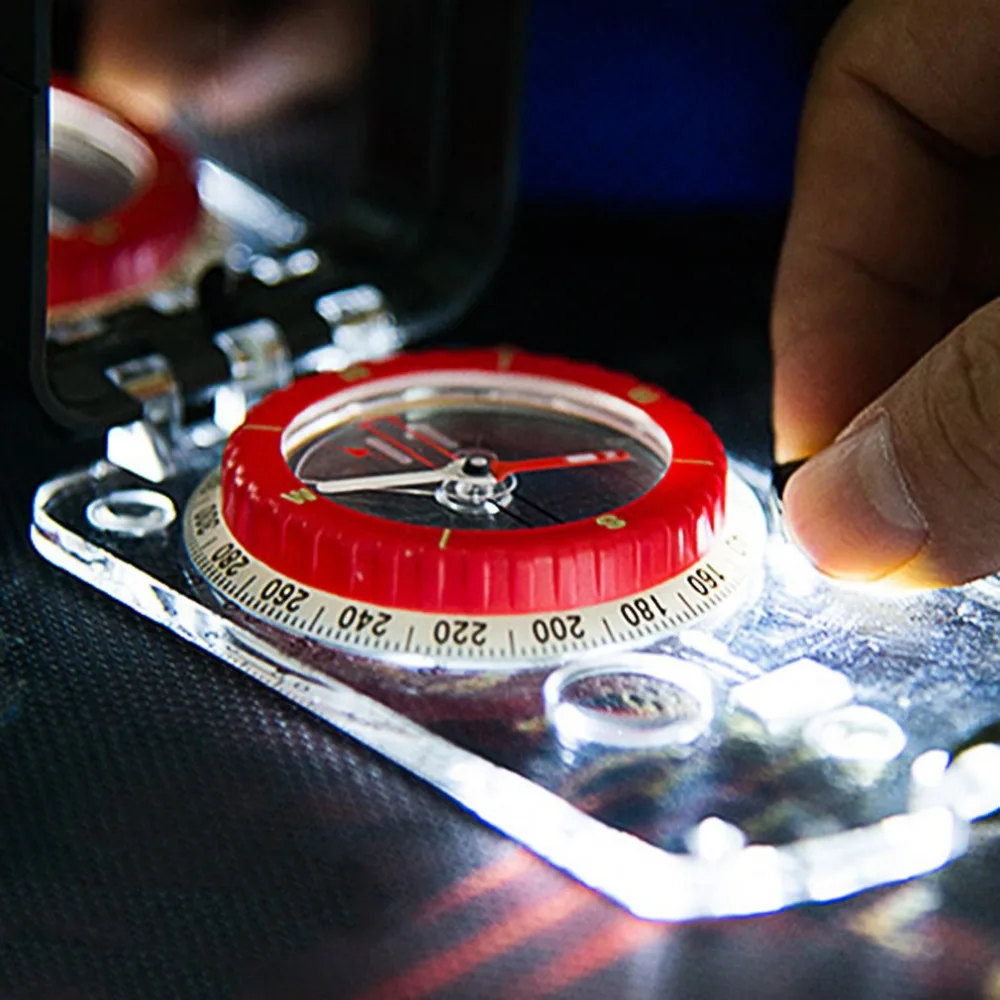 Люминесцентный компас NatureHike с зеркалом светодиодный светильник прочный