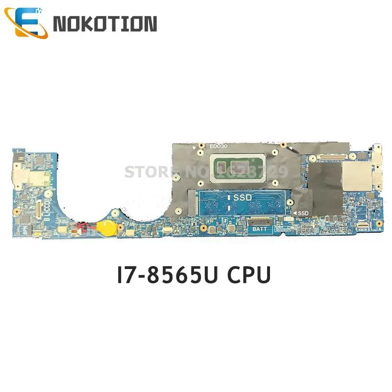 

NOKOTION для DELL XPS 13 9380 13,3 дюймов ноутбук mothebroard EDO30 LA-E672P CN-05F77F 5F77F 5F77F I7-8565U 1,8 GHz CPU 16GB RAM